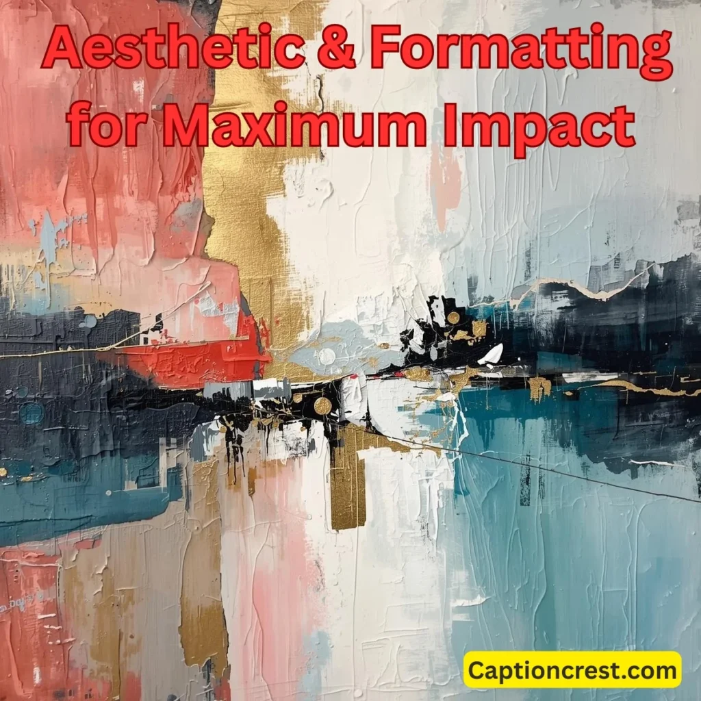 🎨 Aesthetic & Formatting for Maximum Impact